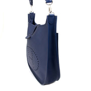 Hermès Evelyne III 33 GM Blue Epsom Bag now for sale at labellov vintage fashion webshop belgium