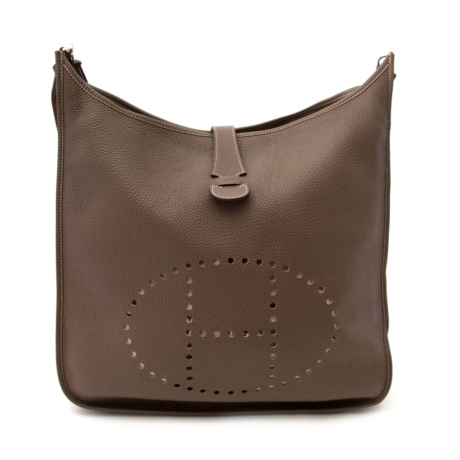 hermes etoupe togo evelyn tgm shoulderbag now online at labellov.com for the best price