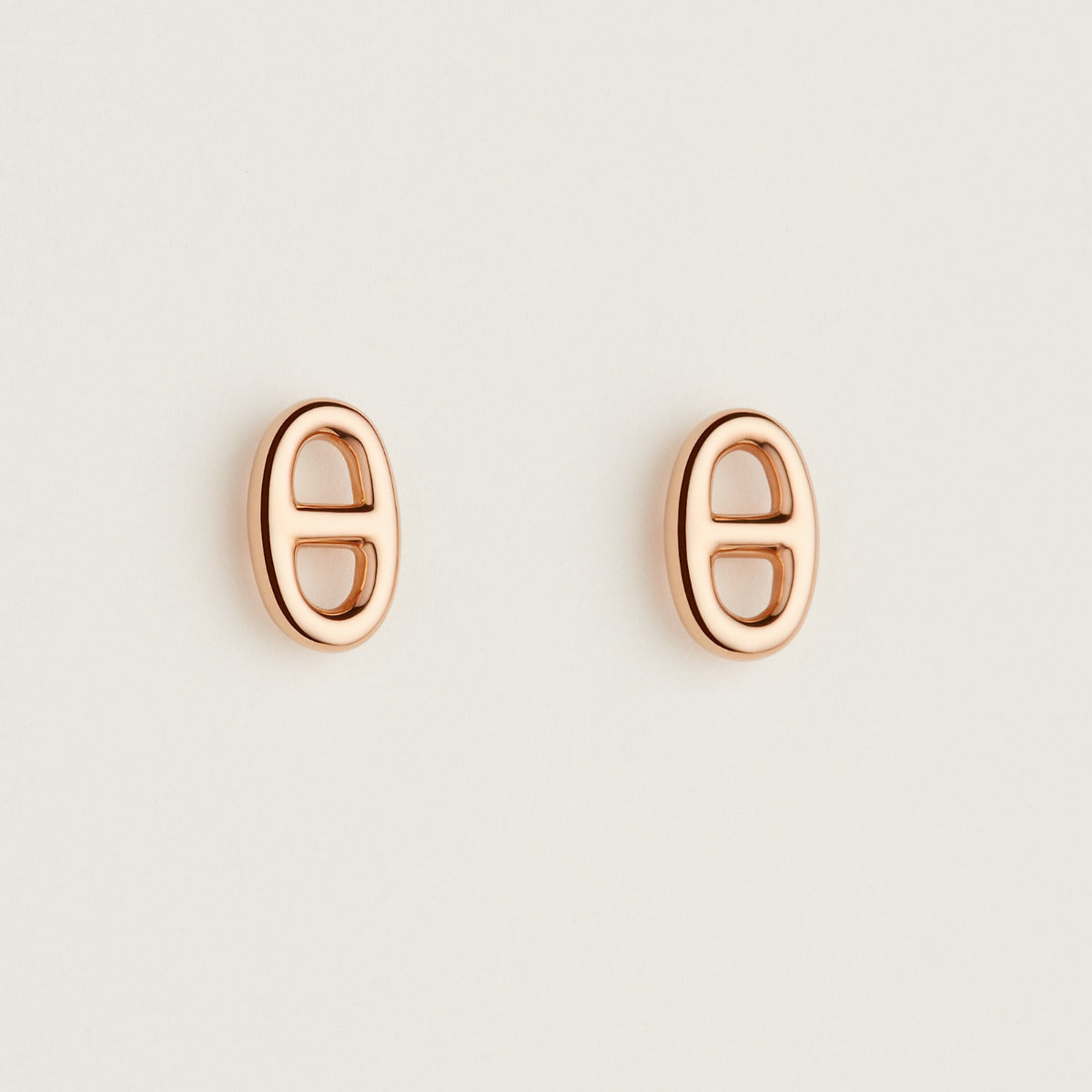 Boucles d'oreilles Très Petites Farandole en Or Rose Hermès