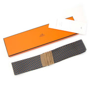 Hermès Cravate Foulard Brown and Blue buy and sell your authentic luxury
