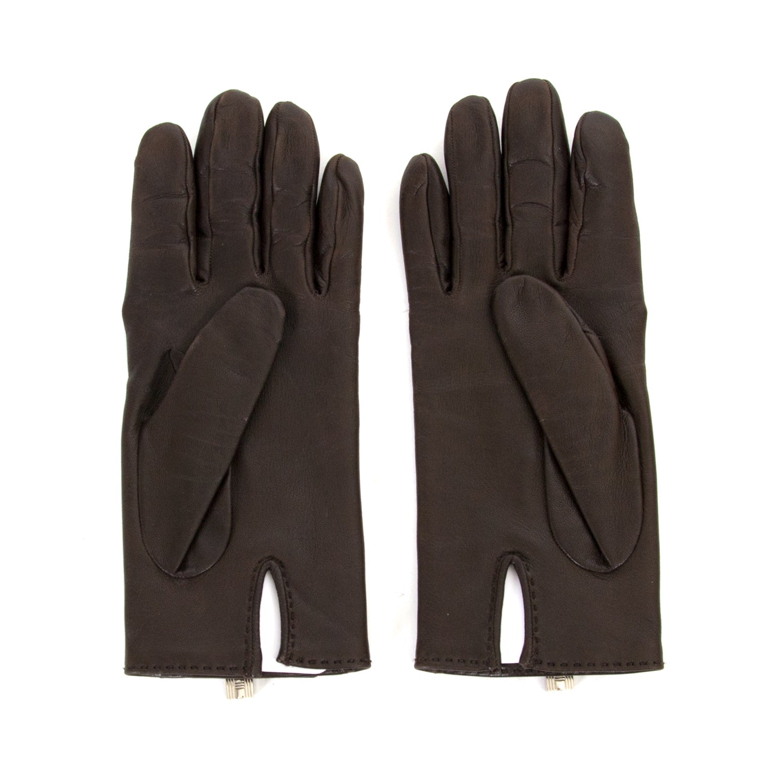 Hermes Dark Brown Soya Gloves
