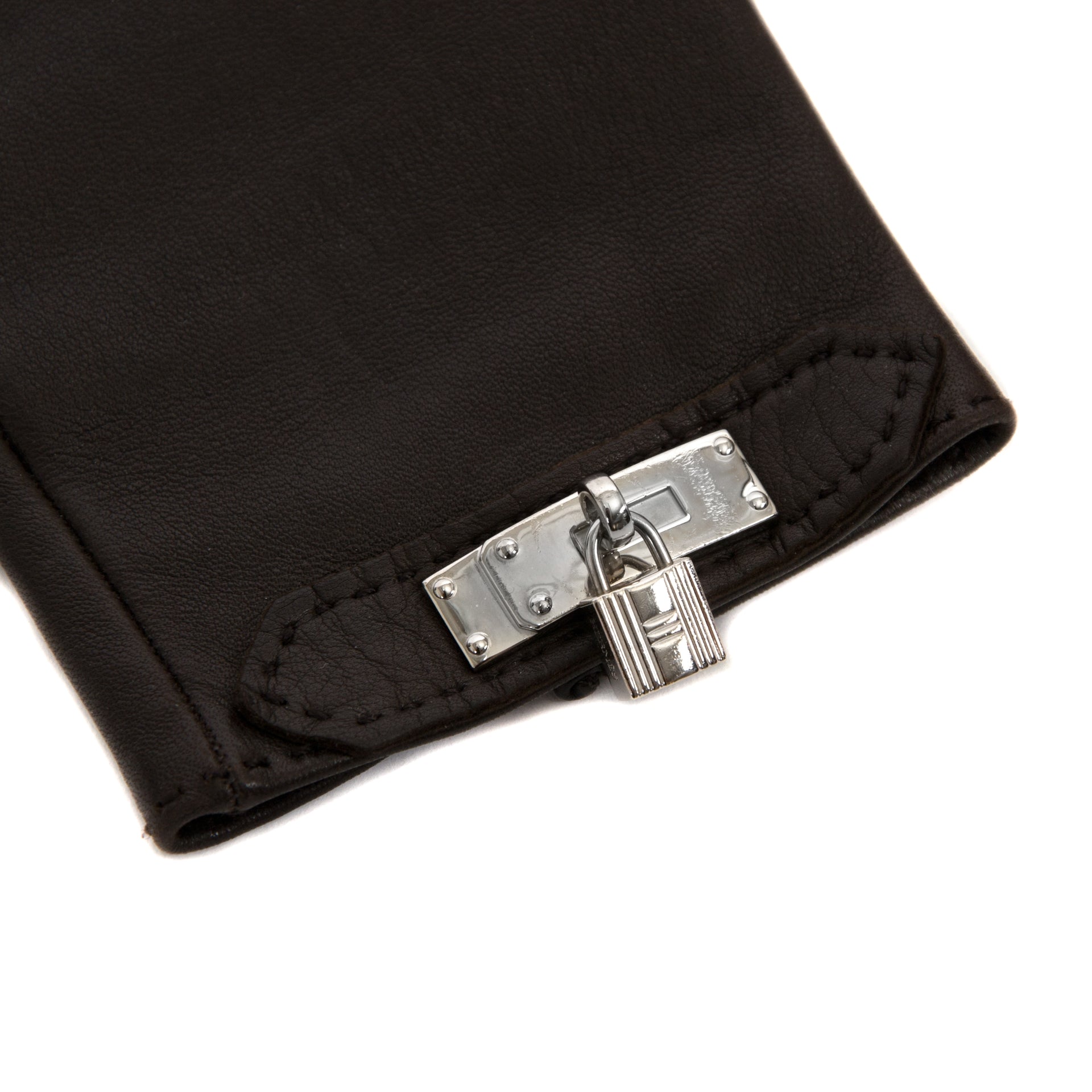 Hermes Dark Brown Soya Gloves veilig online tegen de beste prijs