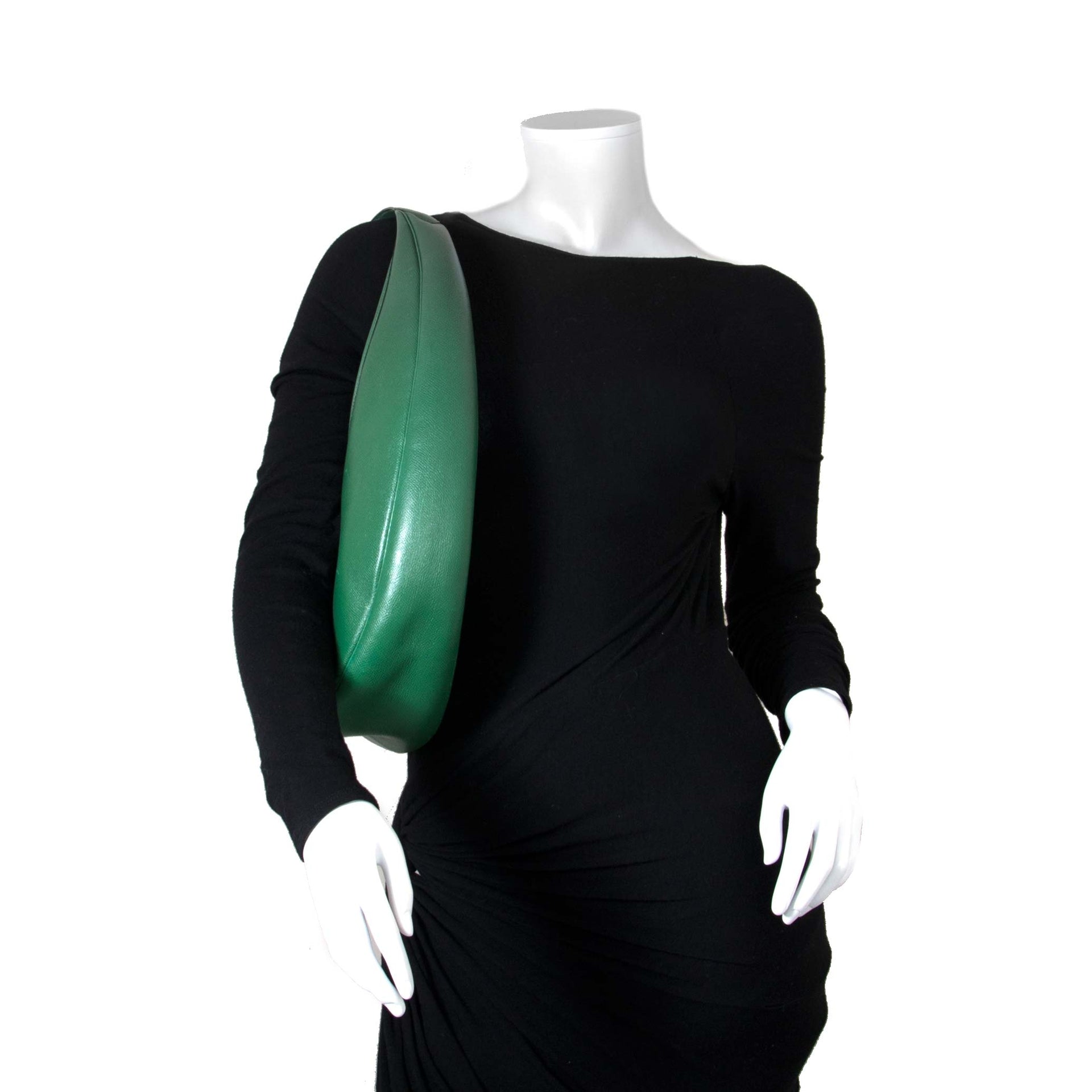 Rare sac Hermès Circular Folies en cuir Courchevel vert