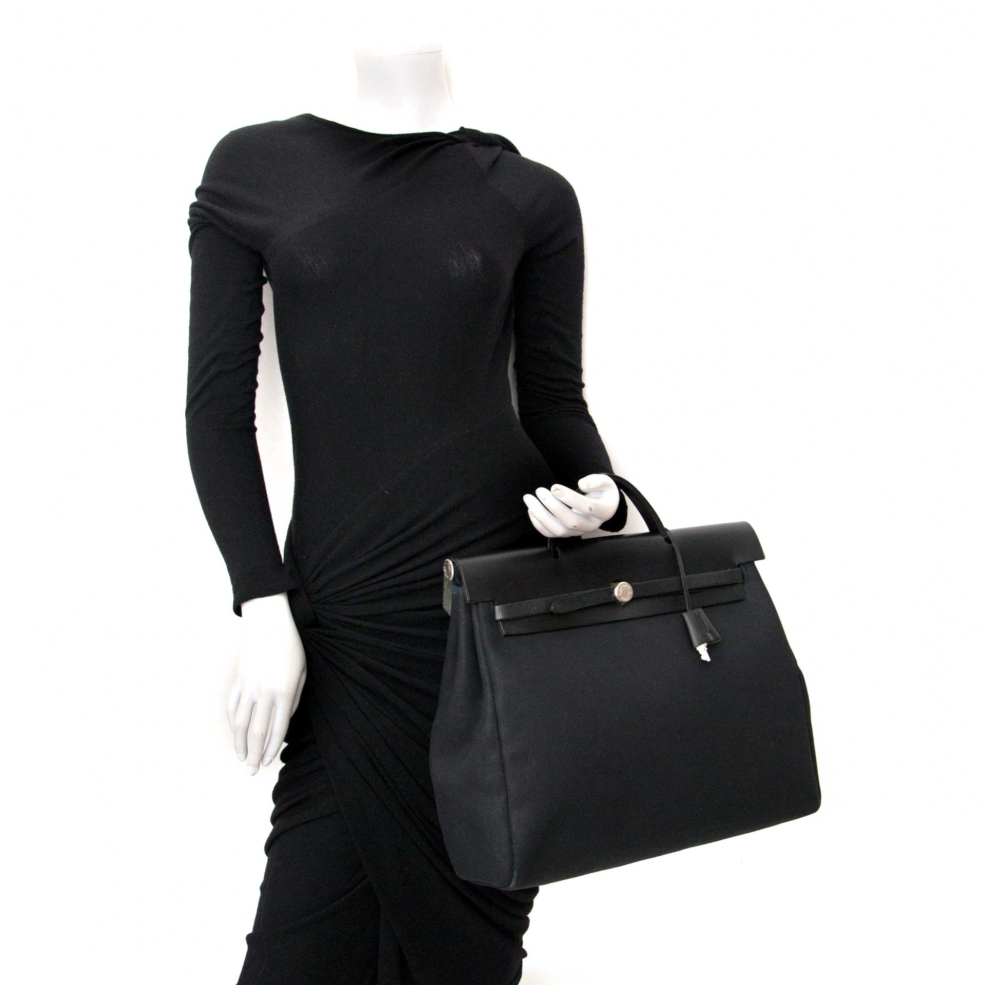 Hermès Herbag Beige & Noir 2 en 1