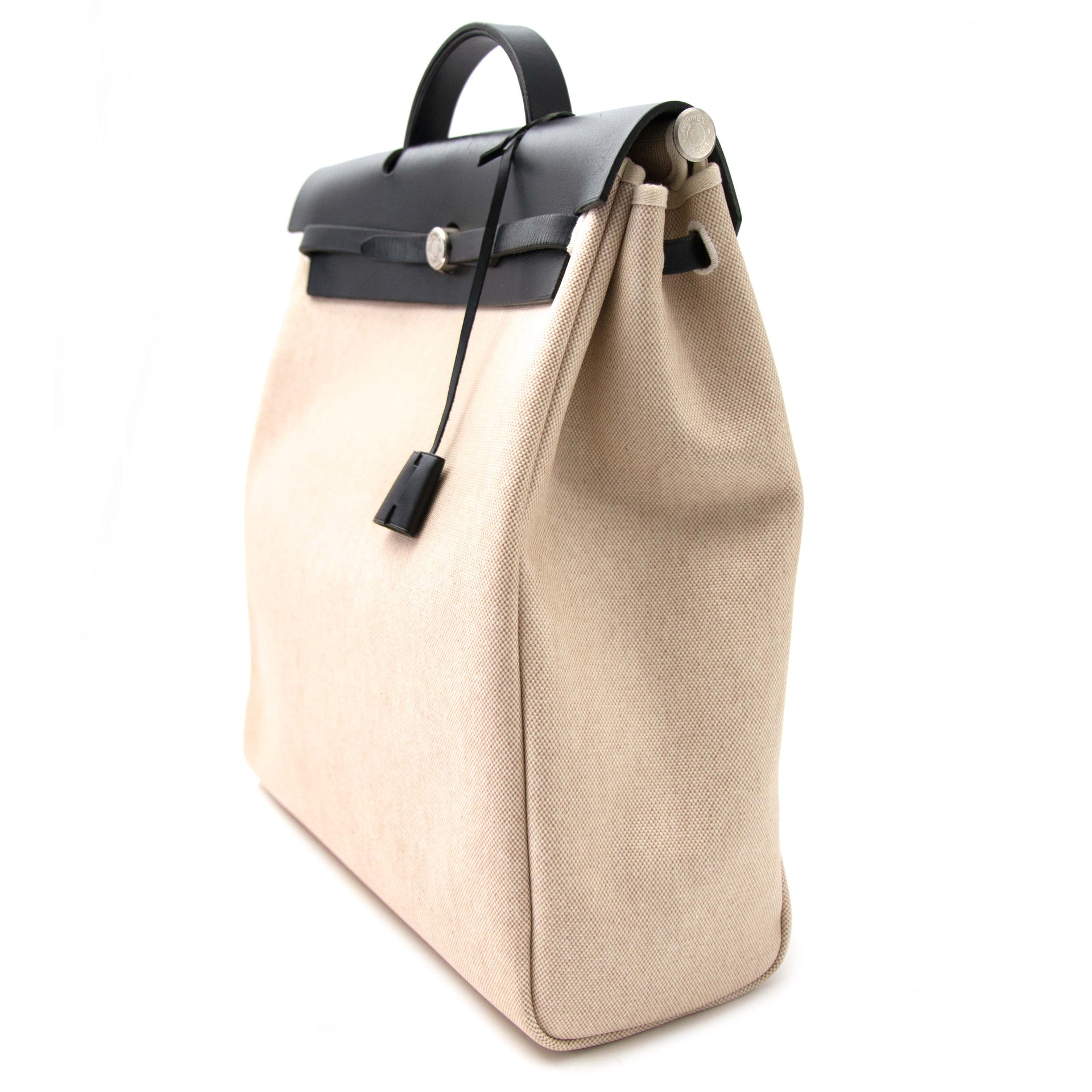 Hermès Herbag Beige & Noir 2 en 1
