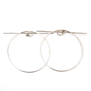 100% authentieke Hermes Silver Loop Earrings aan de beste prijs