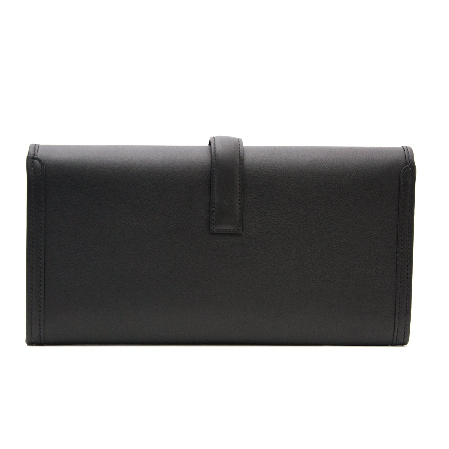 Hermes Jige Elan Black Clutch 29 cm now online at labellov.com Brand new never worn. Secondhand designer handbags at labellov.com