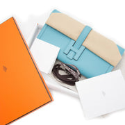 Hermès Jige Elan 29 Bleu Saint Cyr Swift