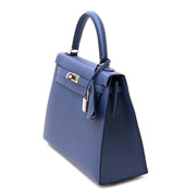 shop authentic Hermès Kelly Sellier 25 Epsom Bleu Brighton PHW right now at labellov.com without a waitinglist