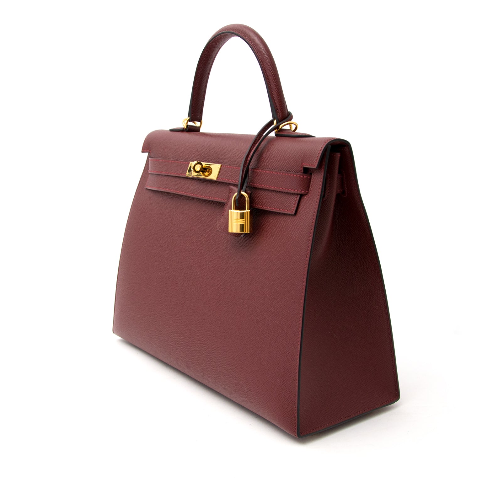 Koop uw Hermes kelly 35 Epsom rood ghw online bij labellov.com 100% authentiek