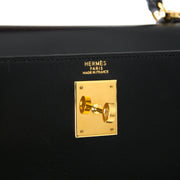 Koop nu veilig online bij labellov Hermes Kelly Black Boxcalf 32cm