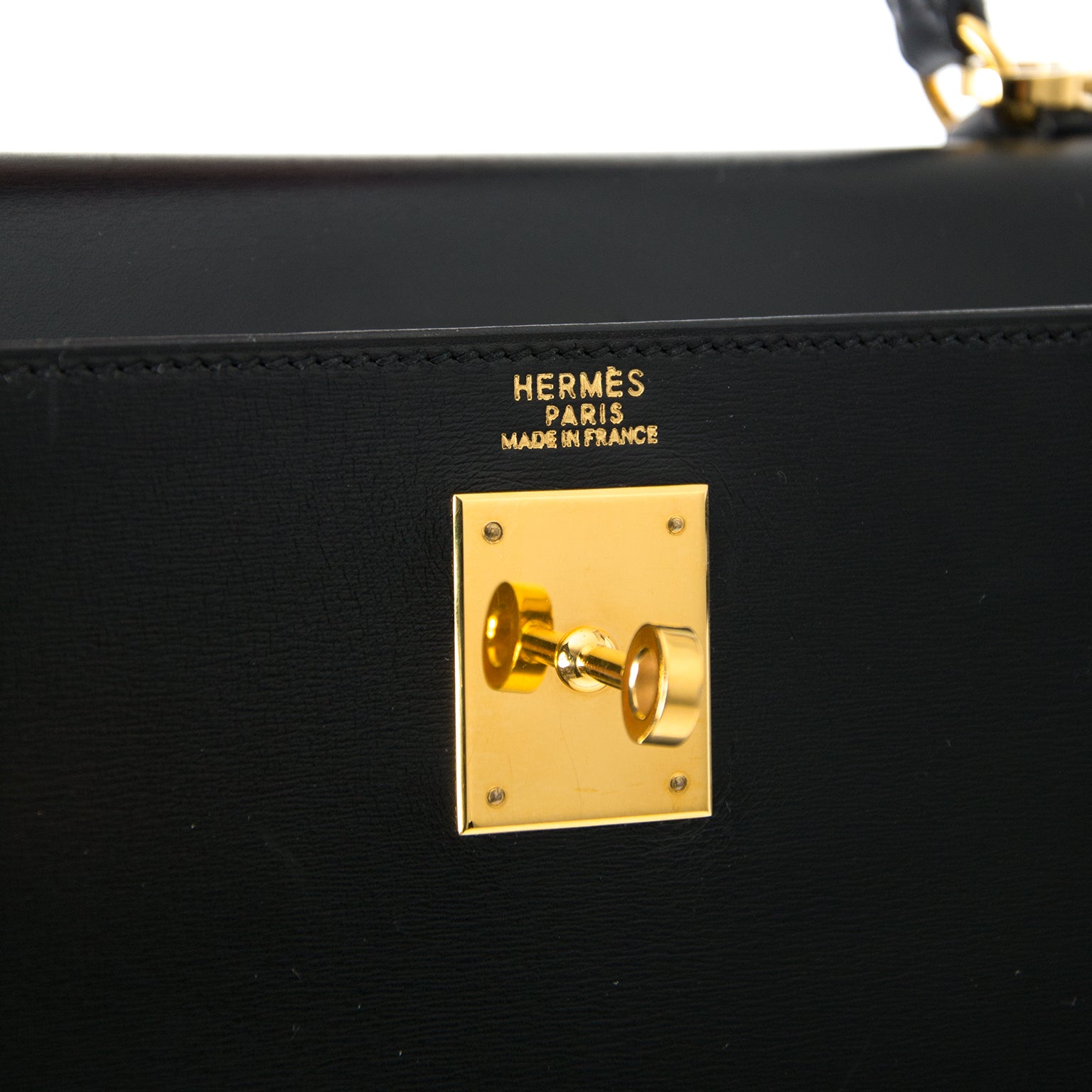 Koop nu veilig online bij labellov Hermes Kelly Black Boxcalf 32cm
