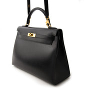 Acheter en ligne chez labellov.com pour le meilleur prix Hermes Kelly 32cm Black Box Calf