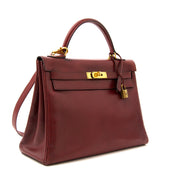 Hermes Kelly Rouge Boxcalf 32 + strap nu online bij labellov.com. Koop en verkoop uw designer tassen tegen de beste prijs