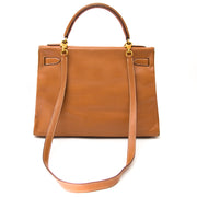 acheter en ligne pour le meilleur prix comme neuf sac a main hermes Kelly 32 gold swift