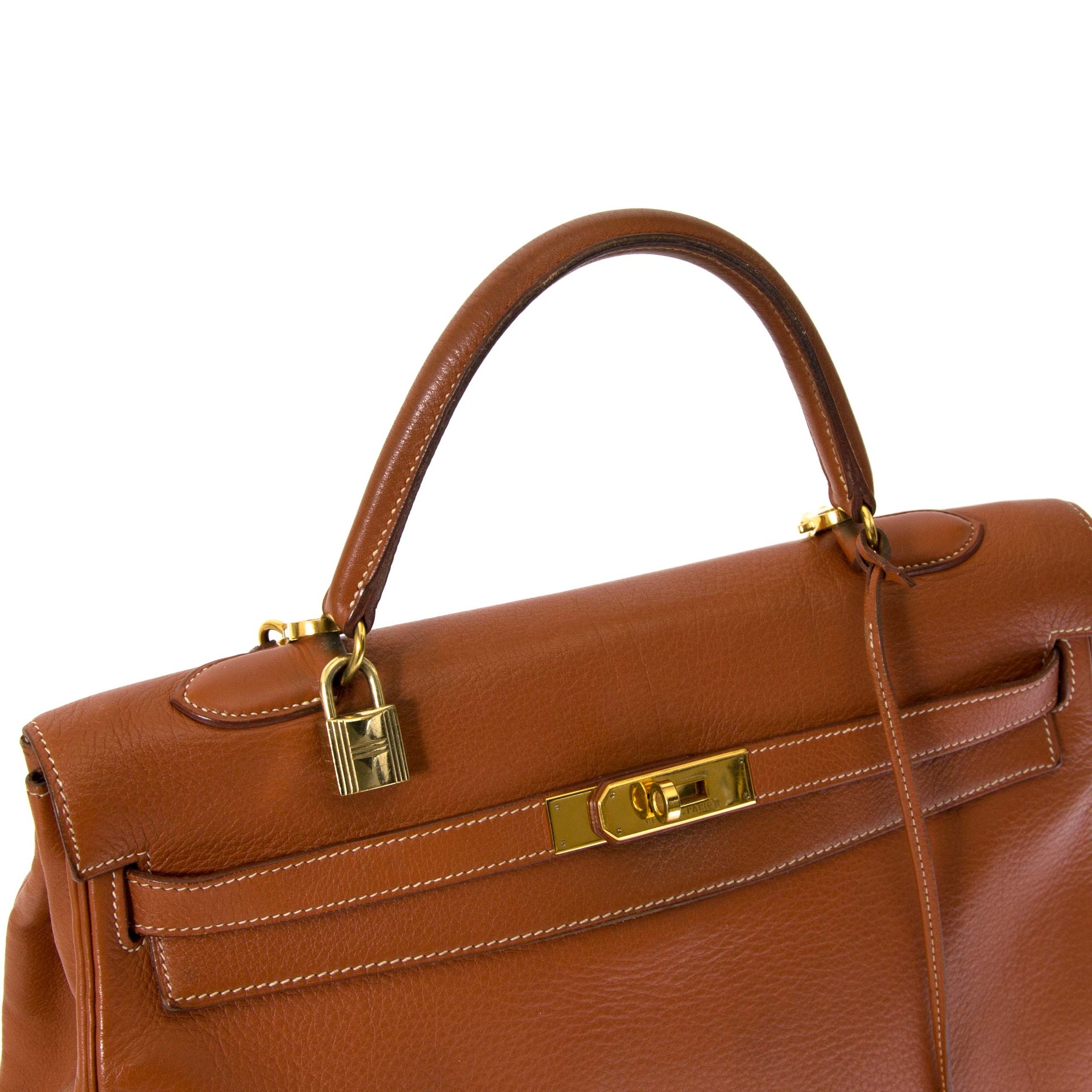 Koop en verkoop uw Hermès Kelly 35 Etrusque GHW bij Labellov in Antwerp