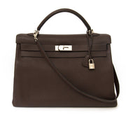koop veilig online aan de beste prijs net als nieuw shop safe online second hand designer Hermes Kelly 40 Cafe Clemence Taurilllon PHW