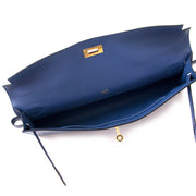 Hermès Kelly Cut Veau Swift Bleu Brighton worldwide shipping