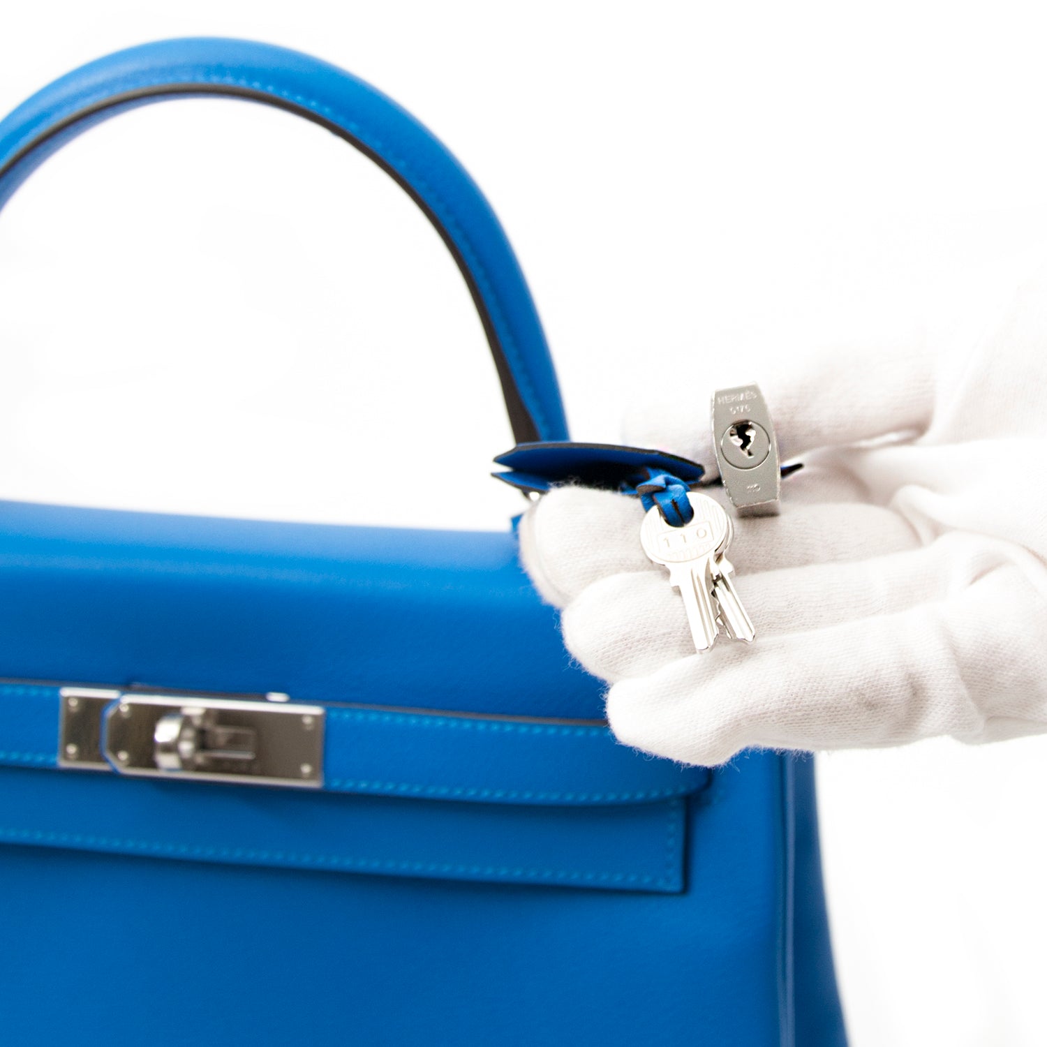 shop safe online at the best price secondhand designer luxury Brand New Hermes Kelly 28 Evercalf Hydra