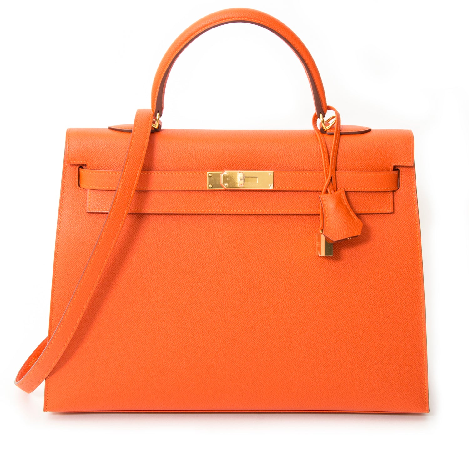 shop safe online secondhand designer Hermès Kelly 35 Feu Epsom GHW at the best price webshop labellov.com