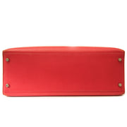 Buy vintage Hermes Kelly 35 Bougainvillea Red Swift PHW with strap at the right price at LabelLOV vintage webshop. Luxe, vintage, fashion. Safe and secure online shopping. Antwerp, Belgium.