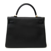 Hermès Kelly 32 Black Togo GHW