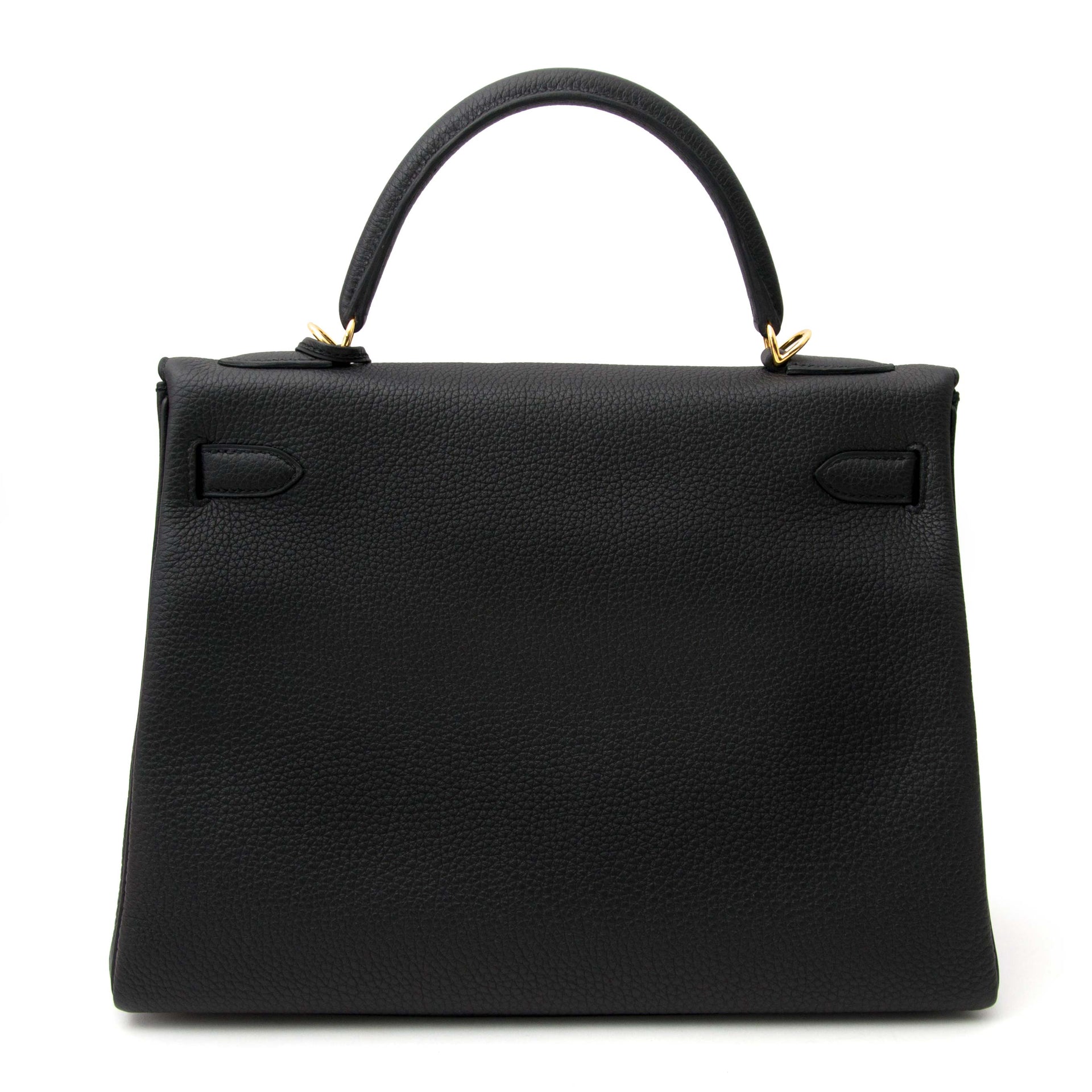 Hermès Kelly 32 Black Togo GHW