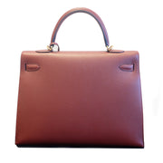 Acheter secur en ligne votre sac BRAND NEW Hermès Kelly Sellier Contour 35 Epsom Rouge H GHW chez Labellov