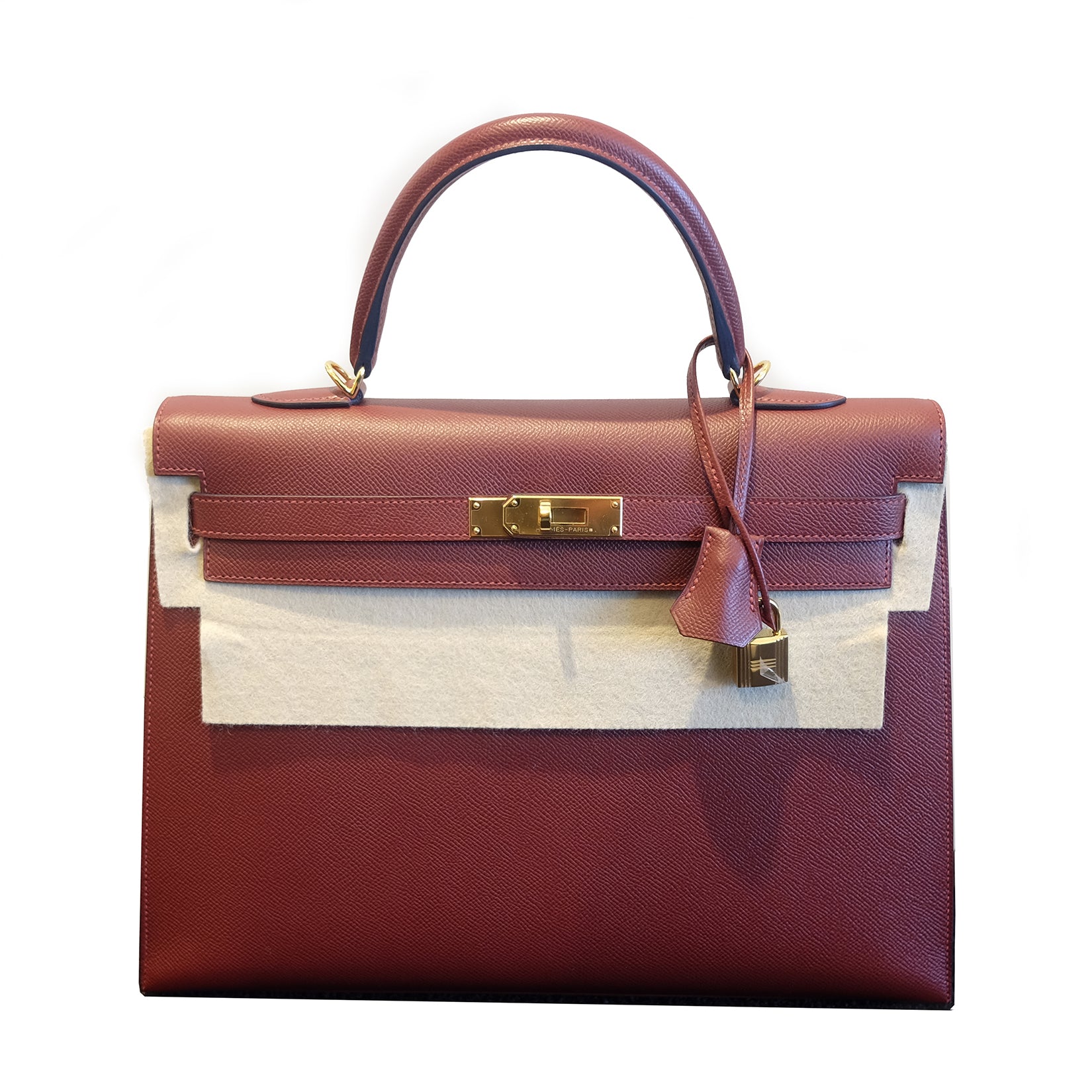Buy your authentic BRAND NEW Hermès Kelly Sellier Contour 35 Epsom Rouge H GHW for the best price online