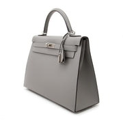 Hermès Kelly Sellier 32 Epsom Gris Mouette PHW for sale, looking for designer bags? Brand new Hermès bags for sale, 100% authentic.