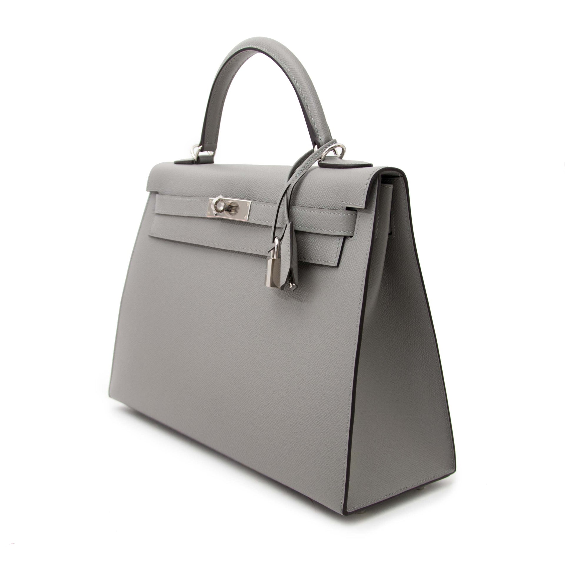 Hermès Kelly Sellier 32 Epsom Gris Mouette PHW for sale, looking for designer bags? Brand new Hermès bags for sale, 100% authentic.