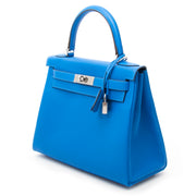 acheter comme neuf sac a main Brand New Hermes Kelly 28 Evercalf Hydra pour le meilleu prix