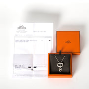 Koop 100% authentieke Hermes Chaine D'Ancre 24 Silver Pendant Necklace voor de beste prijs bij LabelLov Antwerpen