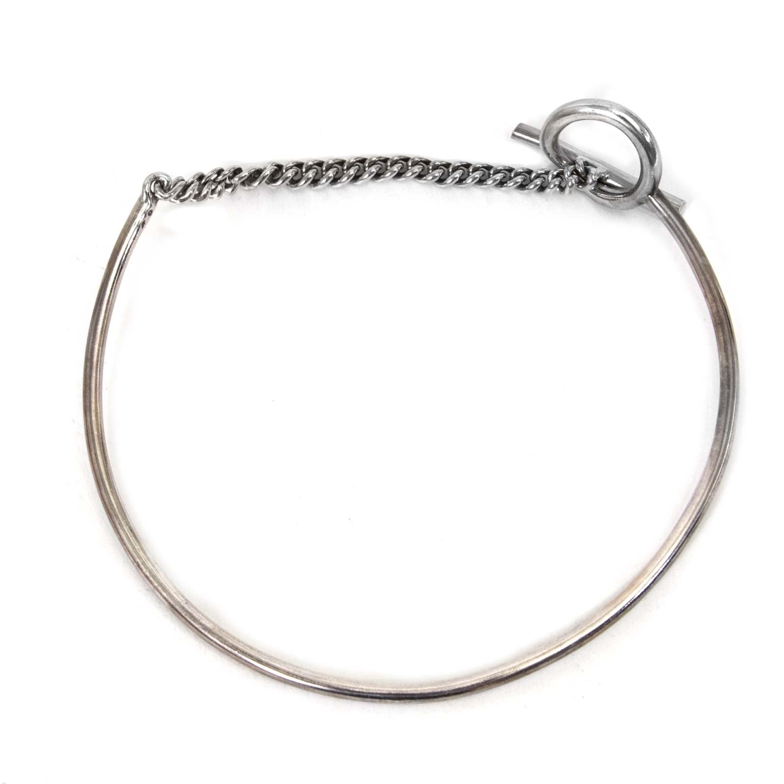 Hermès Croisette Silver Choker Necklace for sale online at Labellov