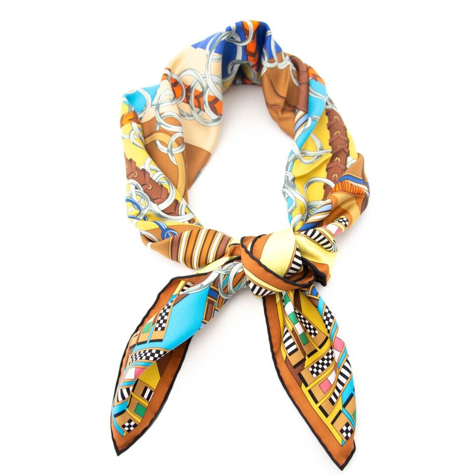 Hermès Carré Silk Scarf 'Brides et Gris-gris'