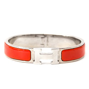 Hermès Clic Clac Tangerine Enamel H Bracelet online at the best price