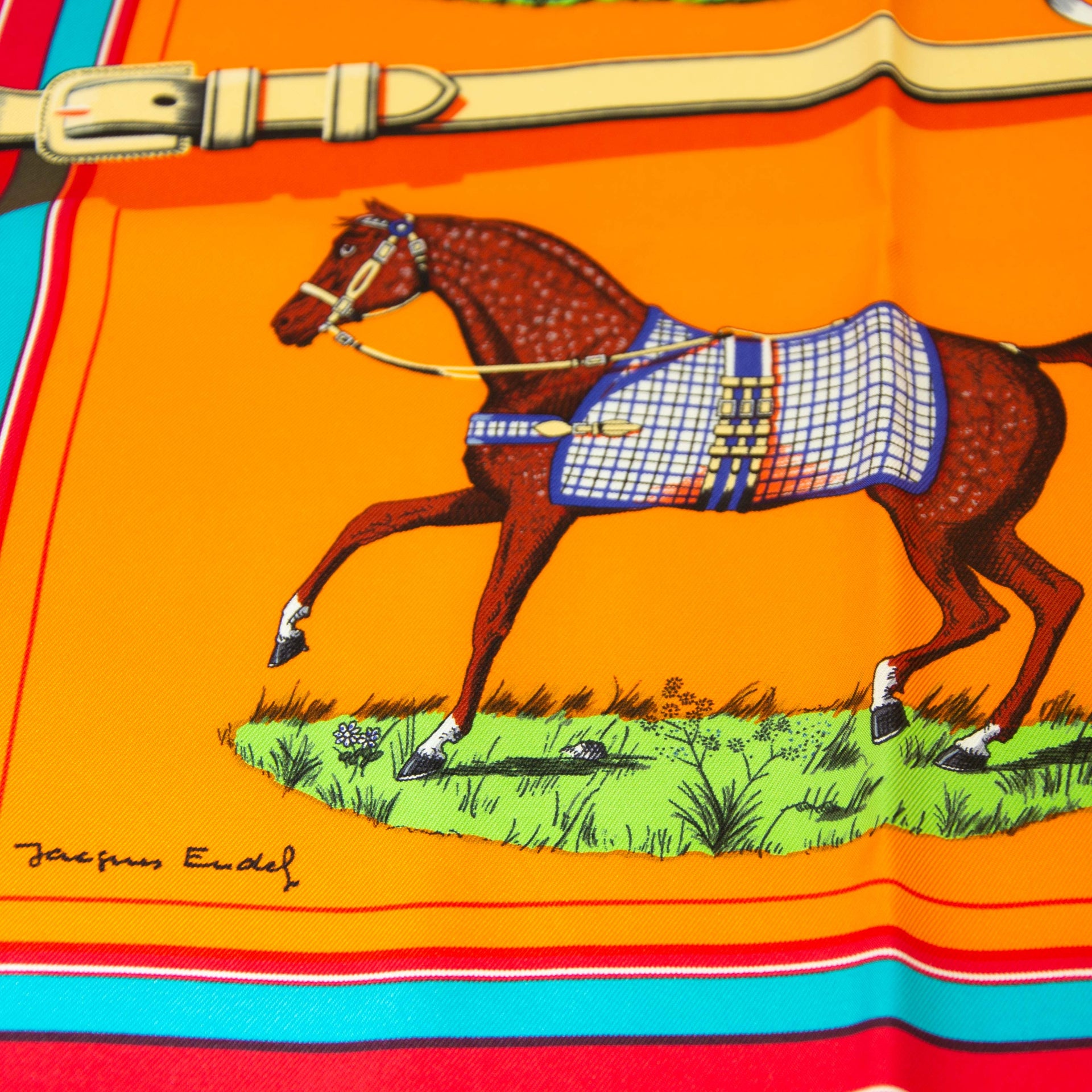 acheter en ligne Hermès Carré Silk Scarf 'Couvertures et tenues de Jour'