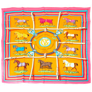 Hermès Carré Silk Scarf 'Couvertures et tenues de Jour' shop safe online secondhand