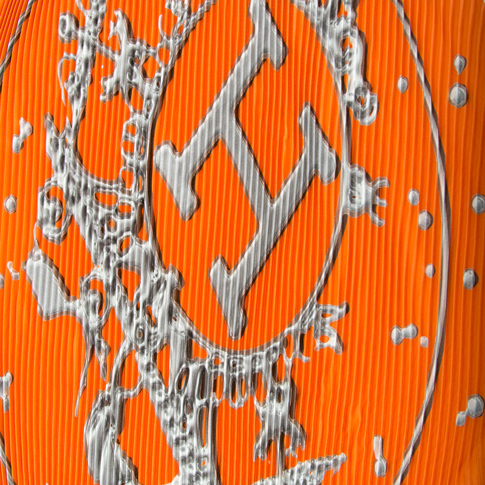 Hermès Carré Plissé "Vif Argent"