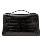 Hermès Kelly Mini Pochette Shiny Alligator Black GHW