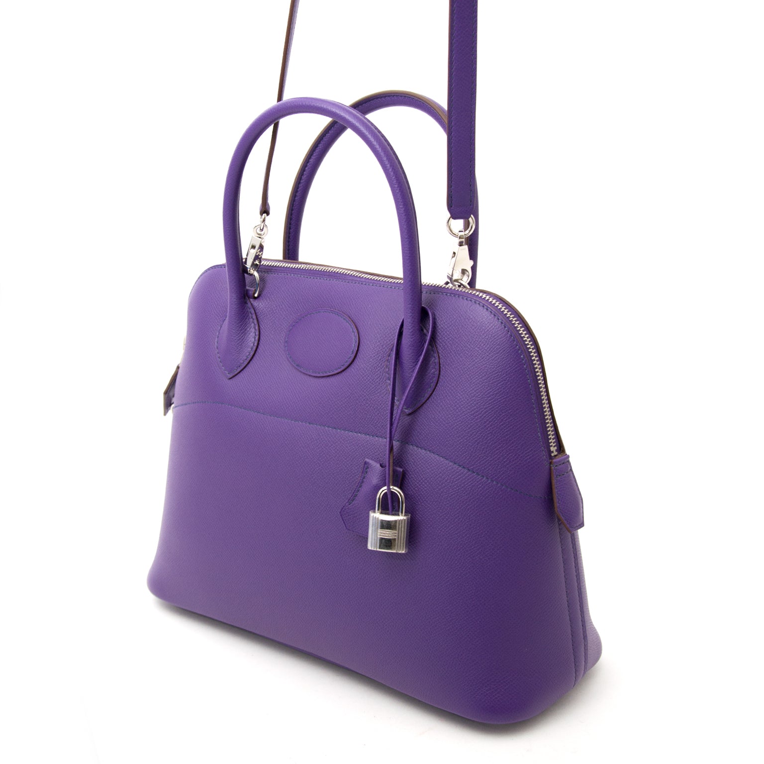 achter en ligne seconde main sac a main Hermès Bolide 31 Epsom Crocus