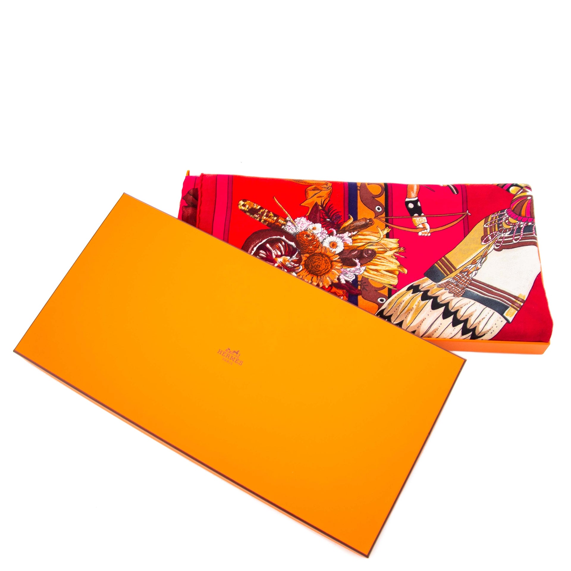 shop safe online your seocndhand Hermès Paris Carré XL Cashmere & Silk Scarf
