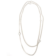 Hermès Sautoir Agora PM Silver Necklace now for sale at labellov vintage fashion webshop belgium