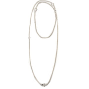 Hermès Sautoir Agora PM Silver Necklace now for sale at labellov vintage fashion webshop belgium