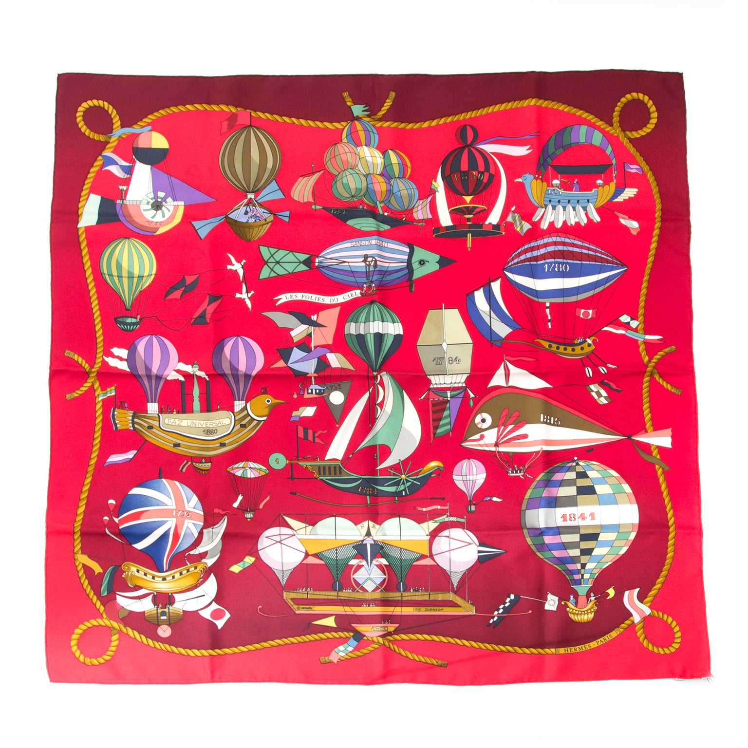 Hermès Carré Scarf Les Folies Du Ciel Red Labellov provides a platform to buy and sell preloved secondhand luxury designer goods. Labellov biedt een platform voor het kopen en verkopen van authentieke tweedehands luxe tassen.