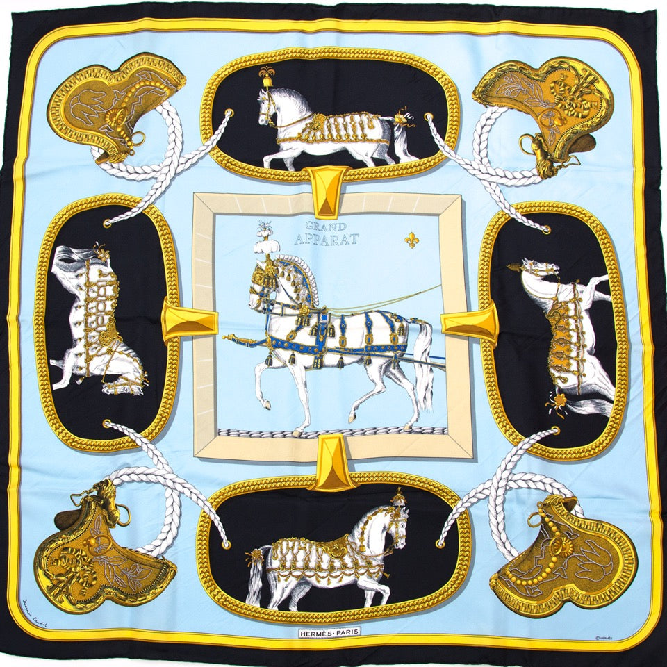 Hermès Carré De Soie Grand Apparat – Labellov