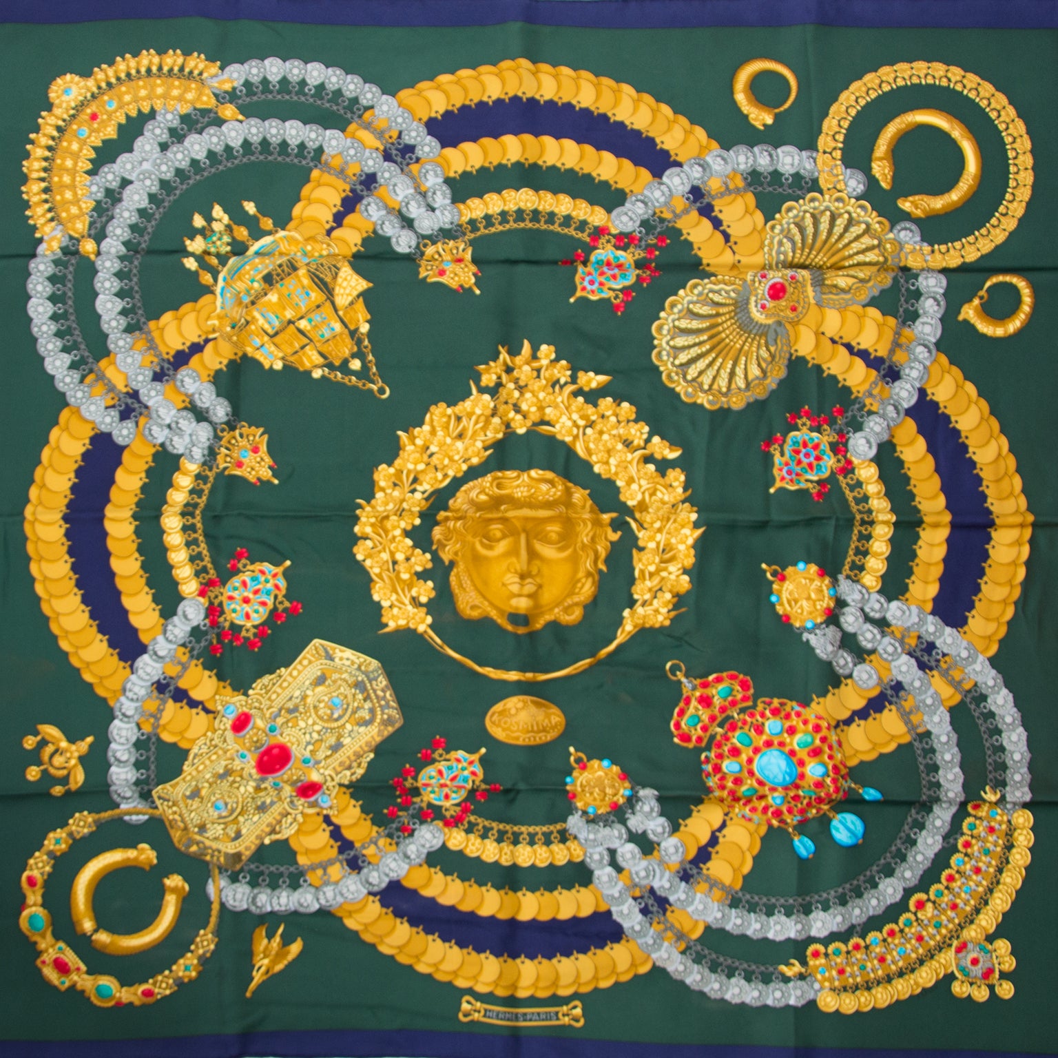 Hermès carré foulard silk kosmima by julia abadne now online at labellov.com for the best price