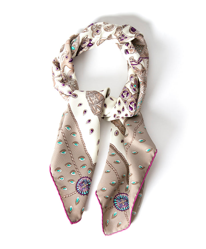 Hermes 'Tressors Retrouvers' scarf like new secondhand designer webshop labellov worldwide shipping