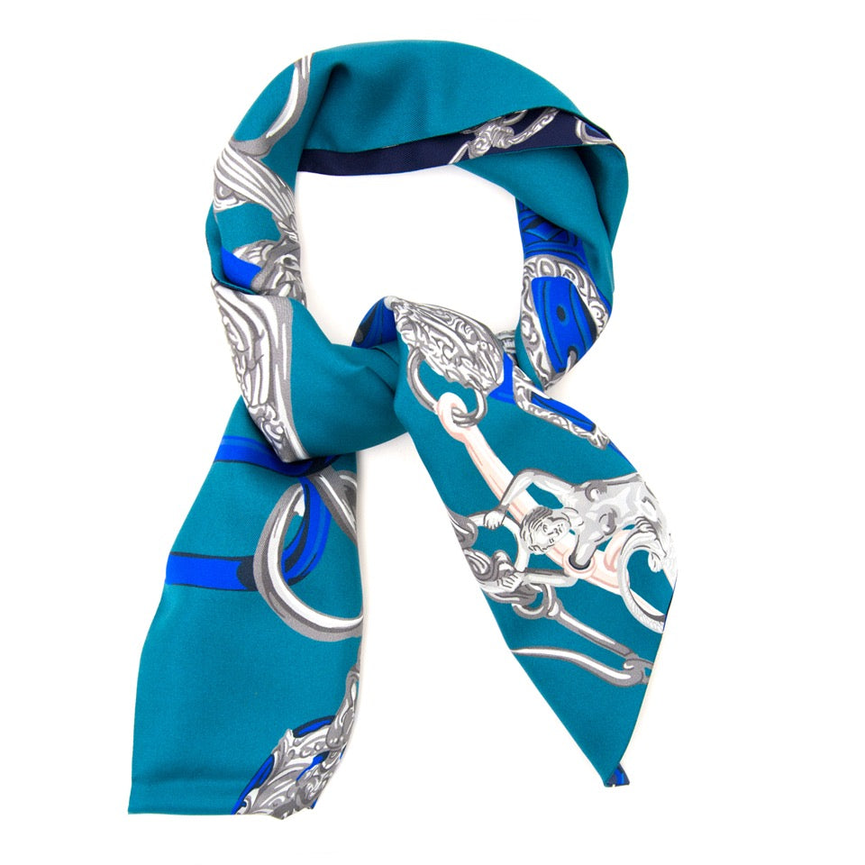 Secondhand Hermes Scarf Foulard Maxi Twilly 'Brides de gala' for the best price online available on Labellov