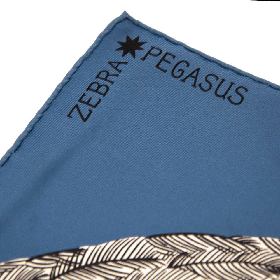 Hermes Silk Scarf Foulard Carre 'zebra pegasus'